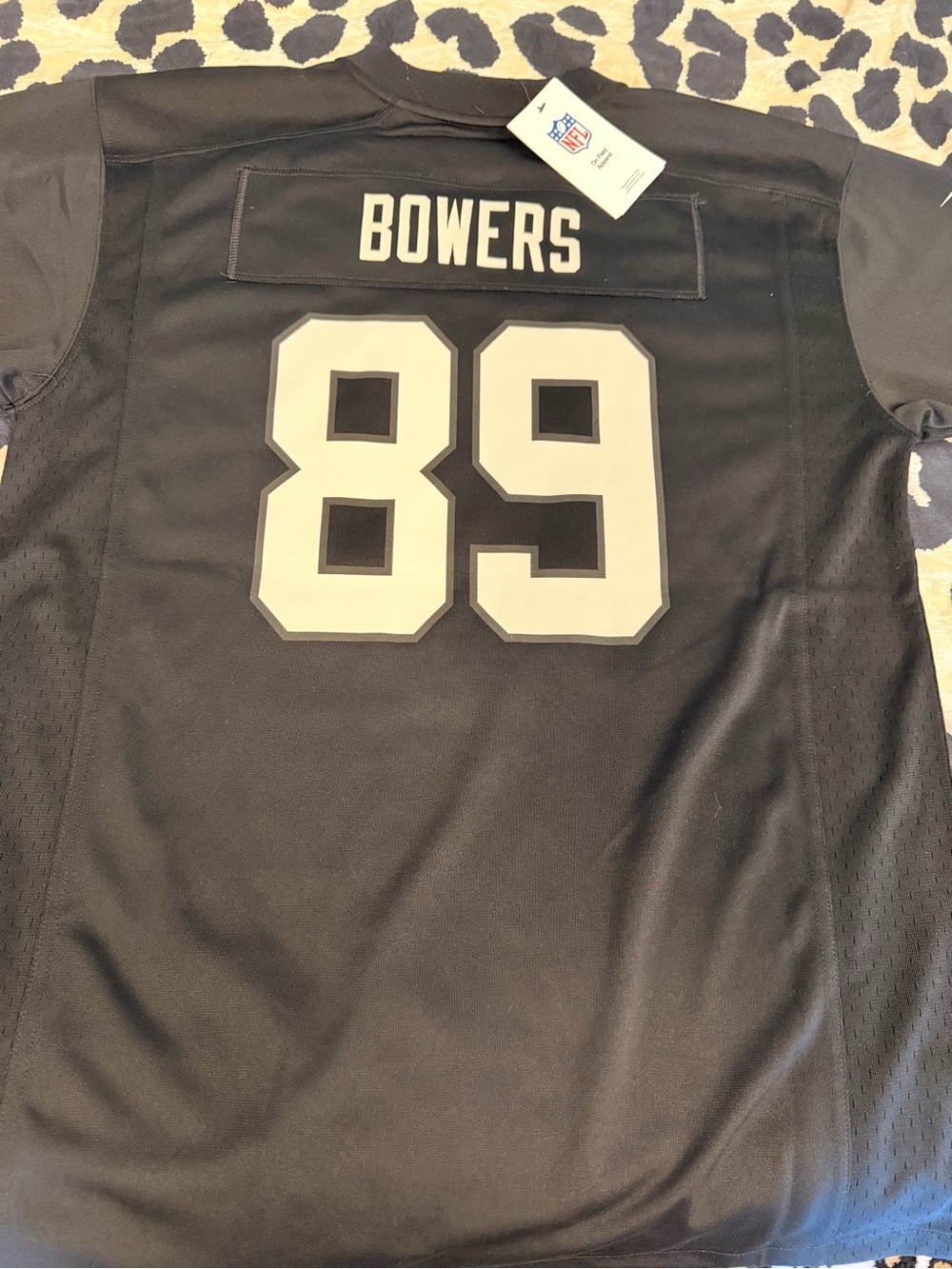 NFL Brock Bowers #89 Raiders Football Jersey Youth XL NEW WITH TAGS